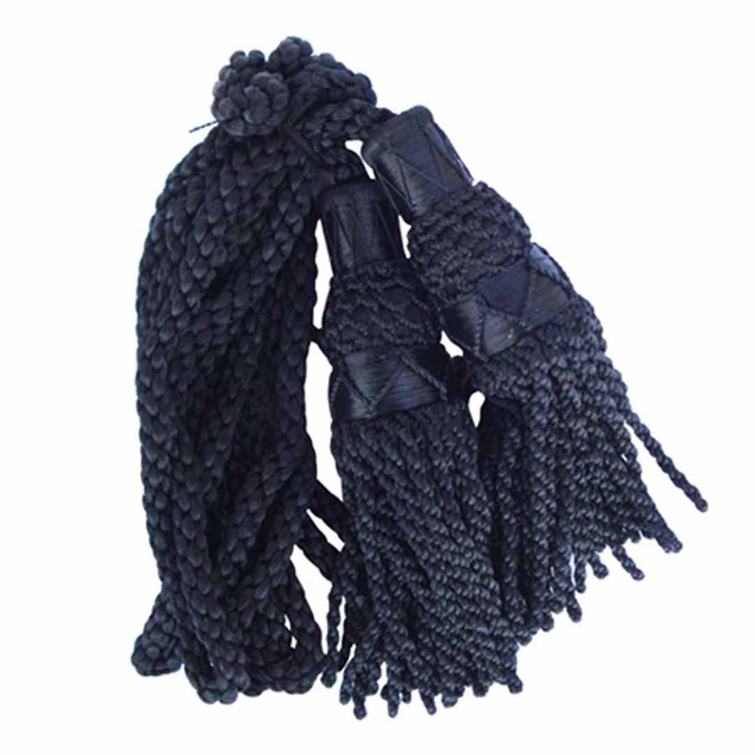 Bagpipe Cord Silk Black - Imperial Highland Supplies