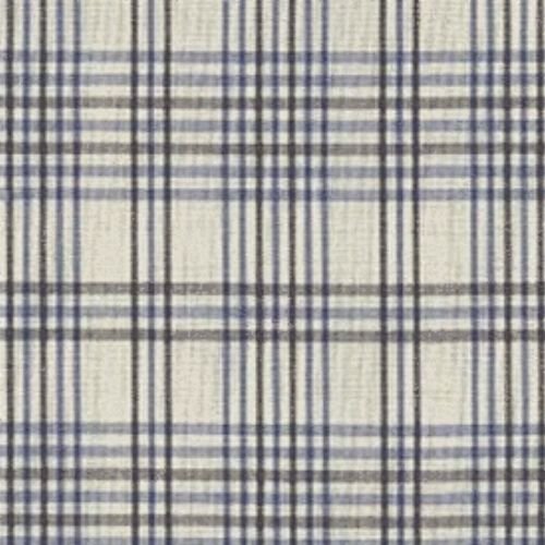 Blue and Cream Check Tartan - Imperial Highland Supplies