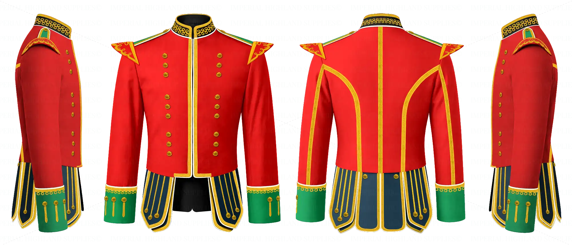Build Your Own Pipe Band Doublet Zip Up Clouser