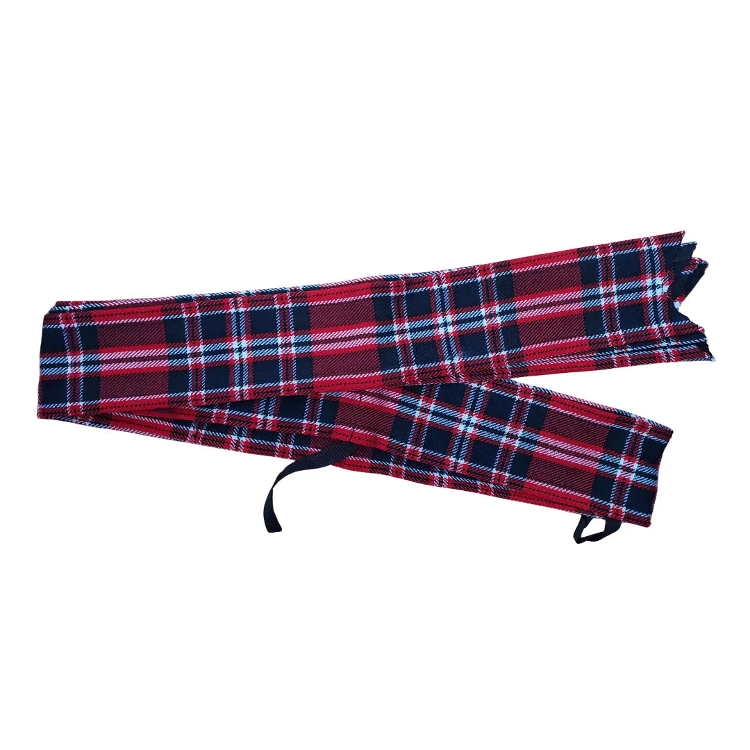 Clan Tartan Piper's Bagpipe Drone Ribbons