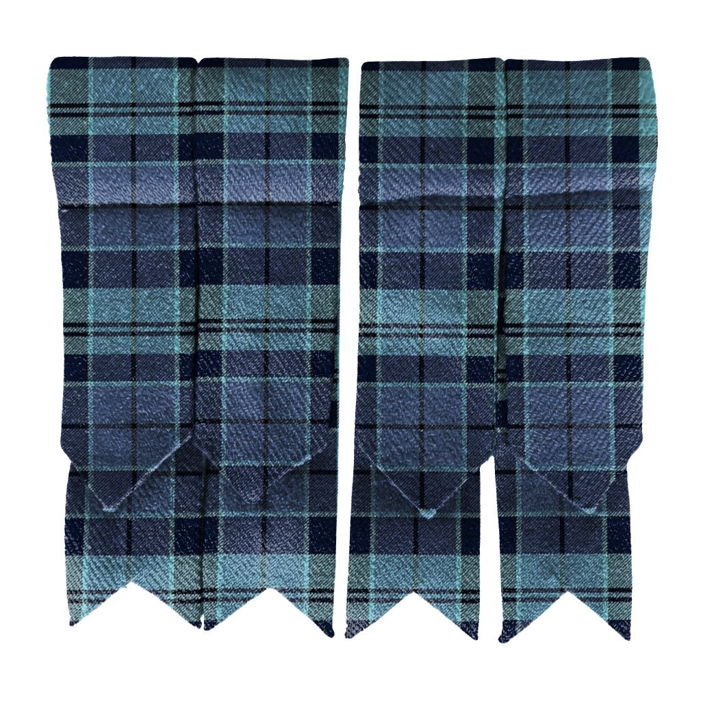 Tartan Kilt Flashes Strathclyde Blue Tartan - Imperial Highland Supplies