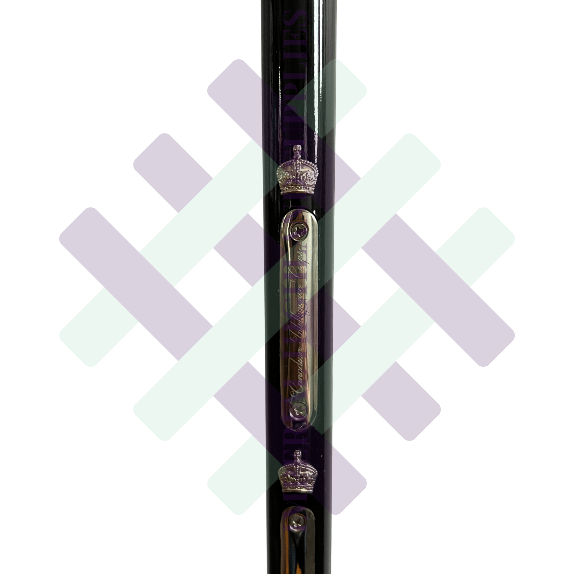 Military Pace Stick Dark Black Color Brass Or Chrome Fittings Fully Customize - Imperial Highland Supplies