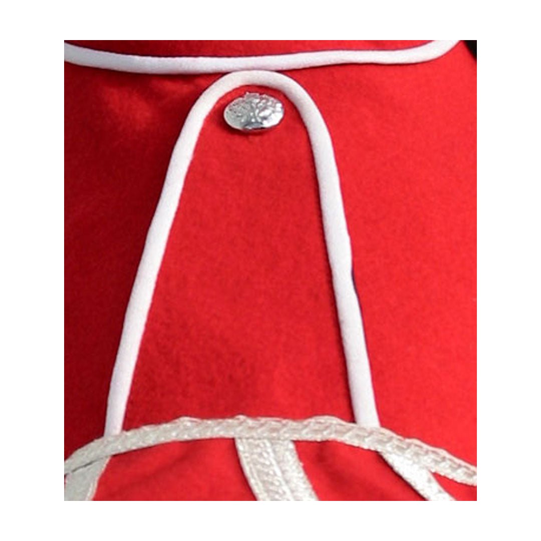 Pipe Band Doublet Red With White Piping - Imperial Highland Supplies